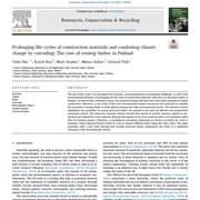 Prolonging life cycles of construction materials and combating climate change by cascading: The case of reusing timber in Finland