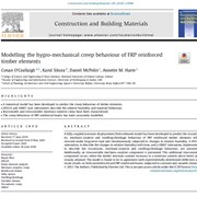 Modelling the hygro-mechanical creep behaviour of FRP reinforced timber elements
