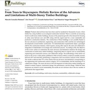 From Trees to Skyscrapers: Holistic Review of the Advances and Limitations of Multi-Storey Timber Buildings