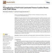 Cover image of Strengthening of Full-Scale Laminated Veneer Lumber Beams with CFRP Sheets