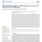 Experimental Investigation on Bending Behavior of Innovative Poplar LVL Floor Diaphragms