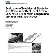 Evaluation of Modulus of Elasticity and Modulus of Rupture of Cross-Laminated Timber with Longitudinal Vibration NDE Techniques