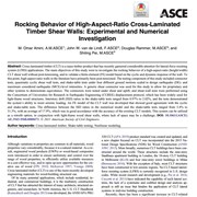 Cover image of Rocking Behavior of High-Aspect-Ratio Cross-Laminated Timber Shear Walls: Experimental and Numerical Investigation