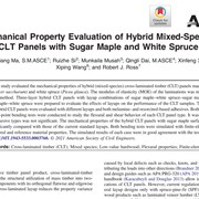 Mechanical Property Evaluation of Hybrid Mixed-Species CLT Panels with Sugar Maple and White Spruce