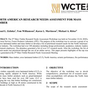 Cover image of North American Research Needs Assesment for Mass Timber