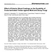 Effect of exterior wood coatings on the durability of cross-laminated timber against mold and decay fungi