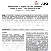 Development of Timber Buckling Restrained Brace for Mass Timber-Braced Frames
