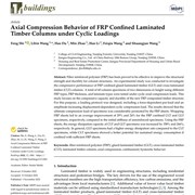 Axial Compression Behavior of FRP Confined Laminated Timber Columns under Cyclic Loadings