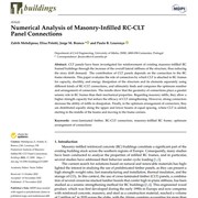 Numerical Analysis of Masonry-Infilled RC-CLT Panel Connections