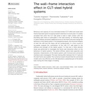 The wall–frame interaction effect in CLT-steel hybrid system