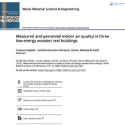 Measured and perceived indoor air quality in three low-energy wooden test buildings