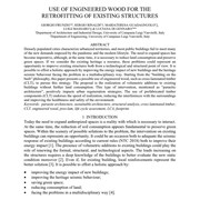 Use of engineered wood for the retrofitting of existing structures