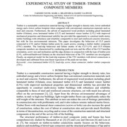 Experimental Study of Timber-Timber Composite Members