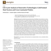 Life Cycle Analysis of Innovative Technologies: Cold Formed Steel System and Cross Laminated Timber