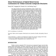 Shear performances of hybrid notch-screw connections for timber-concrete composite structures