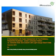 A Comparative Life Cycle Assessment of Two Multistory Residential Buildings: Cross-Laminated Timber Vs. Concrete Slab and Column with Light Gauge Steel Walls