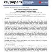 Steel-timber composite (STC) beams: Numerical simulation of long-term behaviour