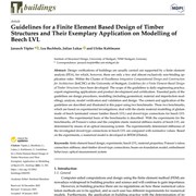 Guidelines for a Finite Element Based Design of Timber Structures and Their Exemplary Application on Modelling of Beech LVL