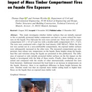 Impact of Mass Timber Compartment Fires on Façade Fire Exposure