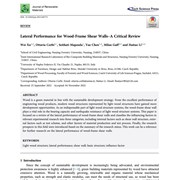 Lateral Performance for Wood-Frame Shear Walls–A Critical Review