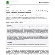 Stiffness and Shear Stress Distribution of Glulam Beams in Elastic-Plastic Stage: Theory, Experiments and Numerical Modelling