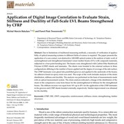 Application of Digital Image Correlation to Evaluate Strain, Stiffness and Ductility of Full-Scale LVL Beams Strengthened by CFRP