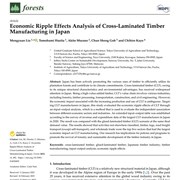 Economic Ripple Effects Analysis of Cross-Laminated Timber Manufacturing in Japan