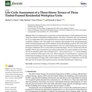 Life Cycle Assessment of a Three-Storey Terrace of Three Timber-Framed Residential Workplace Units