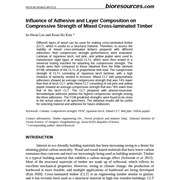 Influence of adhesive and layer composition on compressive strength of mixed cross-laminated timber