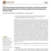 An Experimental and Numerical Analysis of Glued Laminated Beams Strengthened by Pre-Stressed Basalt Fibre-Reinforced Polymer Bars