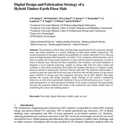 Digital Design and Fabrication Strategy of a Hybrid Timber-Earth Floor Slab