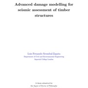 Advanced damage modelling for seismic assessment of timber structures
