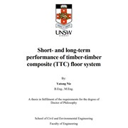 Short- and long-term performance of timber-timber composite (TTC) system