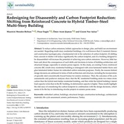 Redesigning for Disassembly and Carbon Footprint Reduction: Shifting from Reinforced Concrete to Hybrid Timber–Steel Multi-Story Building