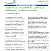 Fire dynamic modelling in support of performance-based fire design