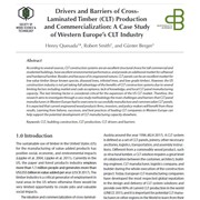 Drivers and Barriers of Cross-Laminated Timber (CLT) Production and Commercialization: A Case Study of Western Europe’s CLT Industry