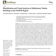 Identification and Trend Analysis of Multistorey Timber Buildings in the SUDOE Region
