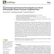Experimental and Numerical Investigation of a Novel Demountable Timber–Concrete Composite Floor