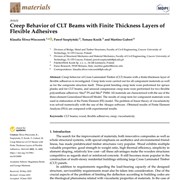 Creep Behavior of CLT Beams with Finite Thickness Layers of Flexible Adhesives