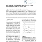 Experimental and Numerical Analysis of CLT Floor Subassemblies under Catenary Action