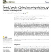 Dynamic Properties of Timber–Concrete Composite Beams with Crossed Inclined Coach Screw Connections: Experimental and Theoretical Investigations