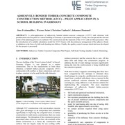 Adhesively Bonded Timber-Concrete Composite Construction Method (ATCC) - Pilot Application in a School Building in Germany