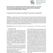 Rotational Stiffness of Newly Developed LVL-Based Column-Head Reinforcement for Point-Supported Slab-Column Building Systems
