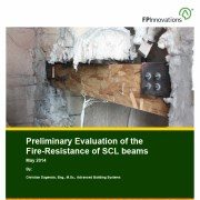 Cover image of Preliminary Evaluation of the Fire-Resistance of SCL Beams