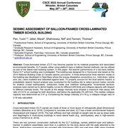 Seismic Assessment of Balloon-Framed Cross-Laminated Timber School Building