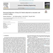 Structural Behaviour of Deep CLT Lintels Subjected to Concentric and Eccentric Loading