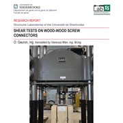 Shear Tests on Wood-Wood Screw Connectors