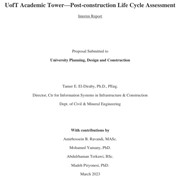 U of T Academic Tower - Post-construction Life Cycle Assessment - Interim Report