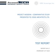 Project WOODIN - Comparative Study - Test Report