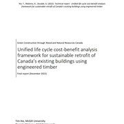 Unified Life Cycle Cost-Benefit Analysis Framework for Sustainable Retrofit of Canada's Existing Buildings Using Engineered Timber